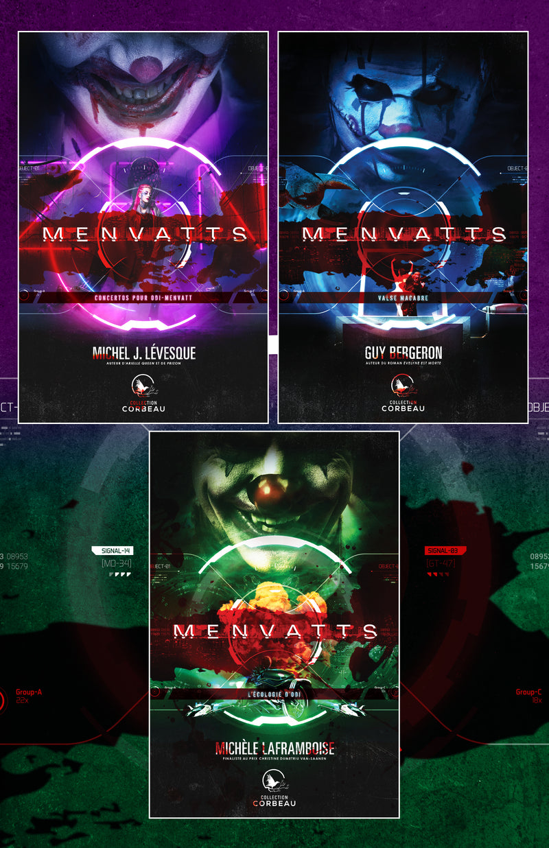 Coffret Numérique 3 livres - Menvatts - Concertos pour Ody-Menvatts - Valse macabre - L'écologie d'Odi