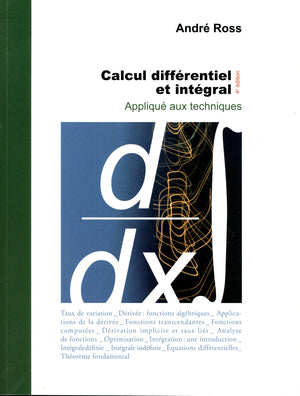 Calcul différentiel et intégral appliqué aux techniques